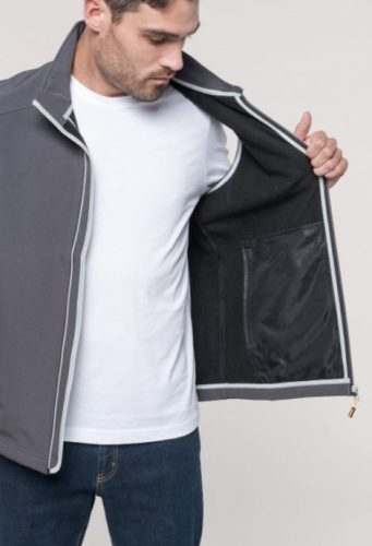 Kariban férfi mikropolás mellény - szürke