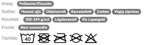 Kariban férfi kétrétegű softshell dzseki - fekete