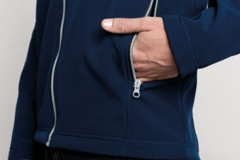 Kariban férfi kétrétegű softshell dzseki - sötétkék