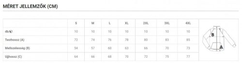 Kariban férfi kétrétegű softshell dzseki - light királykék