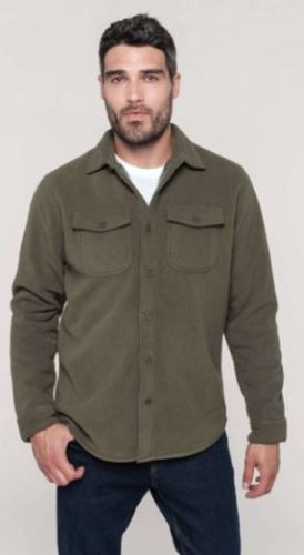 Sherpa / GYAPJÚ béléses férfi gombos felső - khaki