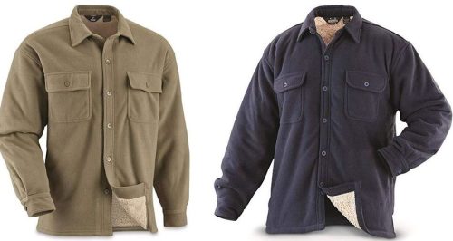 Sherpa / GYAPJÚ béléses férfi gombos felső - khaki