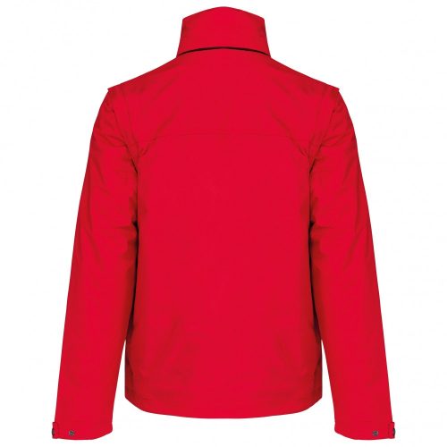 Kariban dzseki poliészter / polár anyagból - piros/fekete színben