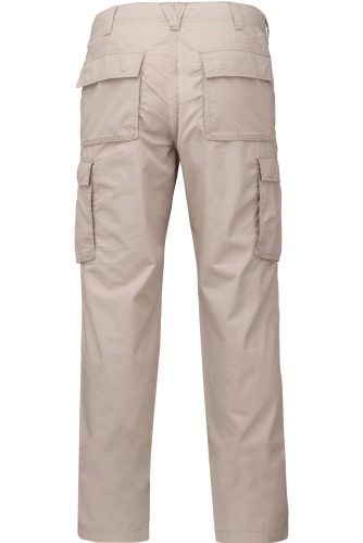 Férfi sokzsebes, kényelmes derekasnadrág bézs színben