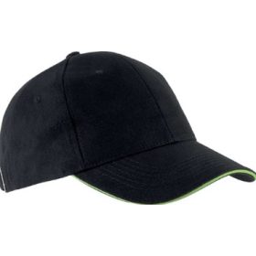 K-Up baseball sapka - fekete/lime színben