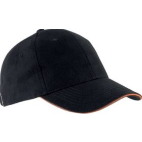 K-Up baseball sapka - fekete/narancs színben