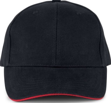 K-Up baseball sapka - fekete/piros színben