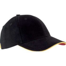 K-Up baseball sapka - fekete/sárga/piros