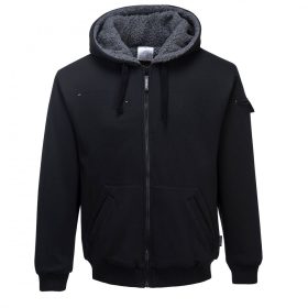 Pewter sherpa béléses kabát - fekete