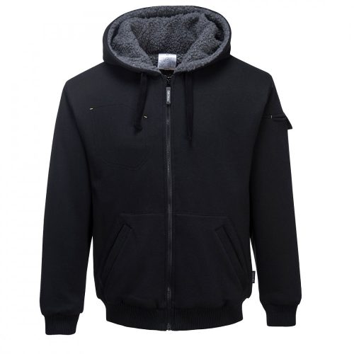 Pewter sherpa béléses kabát - fekete