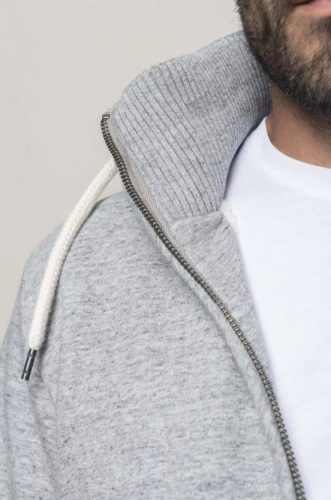 Sherpa / gyapjú béléses téli kabát - szürke