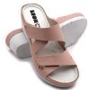 L1004 LEON Comfort női tépőzáras gyógypapucs  - Rose