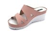 L1004 LEON Comfort női tépőzáras gyógypapucs  - Rose