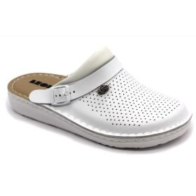 L300M Leon Comfort férfi bőr  klumpa  - fehér