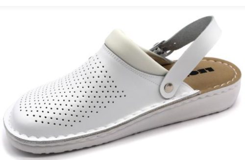 L300M Leon Comfort férfi bőr  klumpa  - fehér