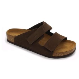 L4704 Leon Comfort férfi bőr papucs- Barna