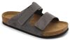 L4704 Leon Comfort férfi bőr papucs - Szürke
