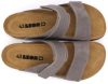 L4704 Leon Comfort férfi bőr papucs - Szürke