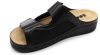 L5010 Leon Comfort női bőr papucs - fekete