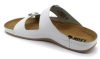 L702 LEPN Comfort férfi bőr papucs - fehér