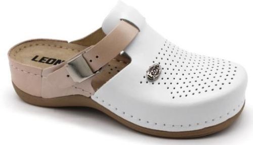 L901 Leon Comfort női bőr klumpa - Pink(Rose)
