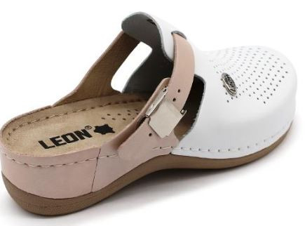 L901 Leon Comfort női bőr klumpa - Pink(Rose)