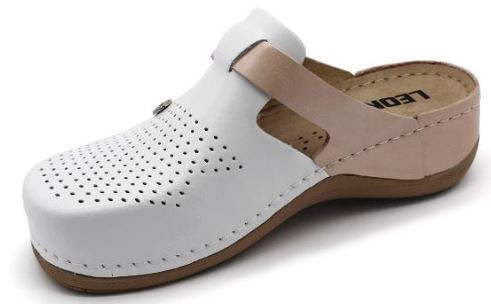 L901 Leon Comfort női bőr klumpa - Pink(Rose)
