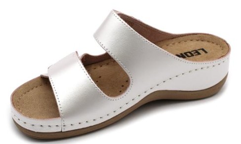 L904 LEON Comfort női papucs  - perla