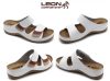 L904 LEON Comfort női  papucs - fehér