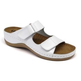 L905 LEON Comfort női papucs - fehér