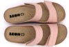 L907 Leon Comfort női bőr papucs - rose 