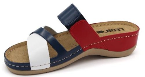 L909 LEON Comfort női bőr papucs - tommy