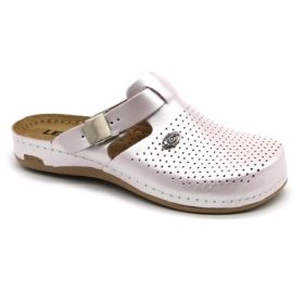 L950 LEON Comfort bőr női klumpa - perla