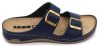  L955 Leon Comfort női bőr papucs - Navy