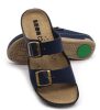  L955 Leon Comfort női bőr papucs - Navy