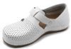 L959 LEON Comfort női bőr cipő - fehér