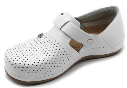 L959 LEON Comfort női bőr cipő - fehér