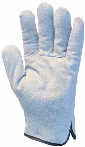 Szürke marhahasíték bőrkesztyű 