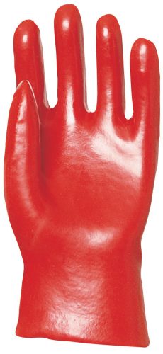 Mártott PVC kesztyű 27 cm hosszú,piros 