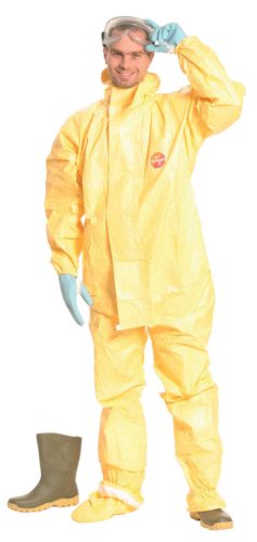 DUPONT TYCHEM 2000 C VEGYSZERÁLLÓ OVERÁL + ZOKNI