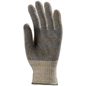   Kötött multiszálas 5-ös szintű vágásbiztos kesztyű mini pöttyökkel