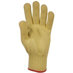   Kötött vastag vágásbiztos, hőálló sárga Kevlar kesztyű (10 pár)