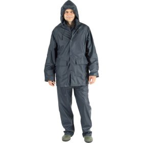 PU/PVC esőruha kék színben, 300 g