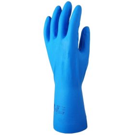 Nitril kék vegyszerálló kesztyű 32cm-0,22mm 