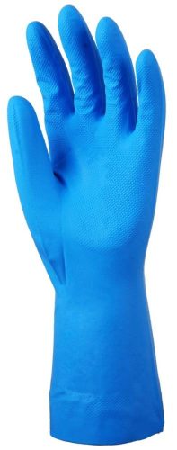 Nitril kék vegyszerálló kesztyű 32cm-0,22mm 