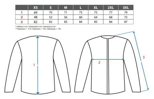 Otawa fleece kabát - piros