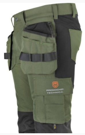 PROM EREBOS STRETCH DEREKAS NADRÁG - zöld/fekete 