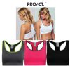 Proact női sport top - fekete/szürke