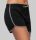 Pamut női sport short - fekete/szürke