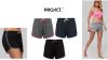 Pamut női sport short - szürke/pink